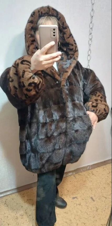 Шуба Норка-Кокон - вид сбоку
